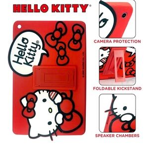 Hello Kitty Red and White Tablet Case with Foldable Stand